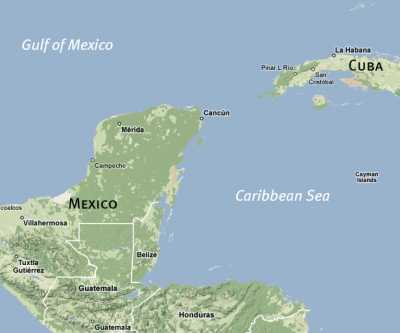 Karte Mexico