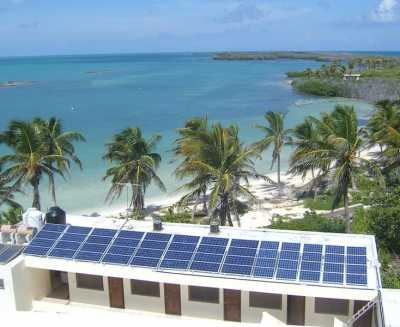 Das Besucherzentrum gibt einen Überblick über den Nationalpark Isla Contoy und demonstriert moderne Techniken zur Ver- und Entsorgung.